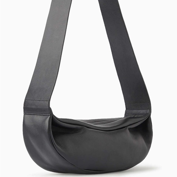COS Black Leather Crescent Crossbody Bag - Picture 4 of 11
